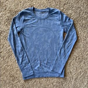 lululemon athletica Blue Long Sleeve Tee